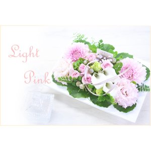 画像: Clearbox LightPink　花材はお任せ〜季節のお花で上品に仕上げます〜