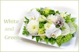 画像: Clearbox White ・ Green　花材はお任せ〜季節のお花で上品に仕上げます〜