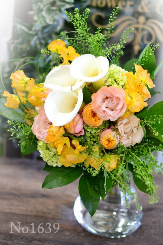 画像2: Bouqet Yellow and Orange  花材はおまかせ〜季節のお花で上品に仕上げます〜