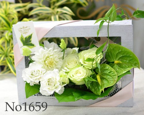 画像2: Flower Wall  White & Green　花材はお任せ〜季節のお花で上品に仕上げます〜